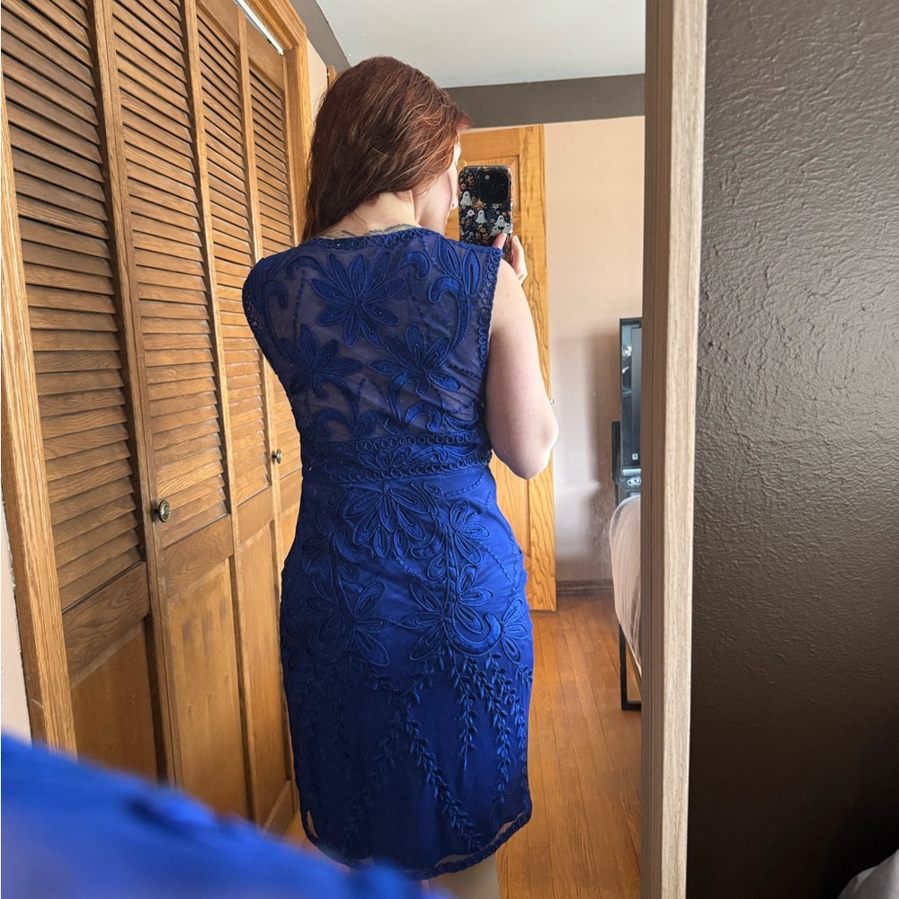Sue Wong Cobalt Blue Dress - Picture 4 of 10